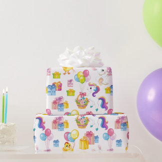 Spring Birthday Party  Cadeaupapier