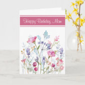 Spring Bloem Bessen Laat Flora Moeder Verjaardag Kaart (Gele Bloem)