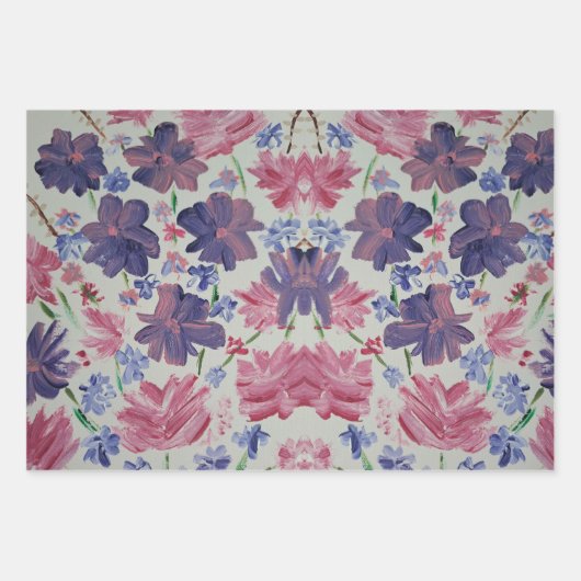 Spring Bloemen Assortiment Verpakking Papier Inpakpapier Vel (Voorkant 2)