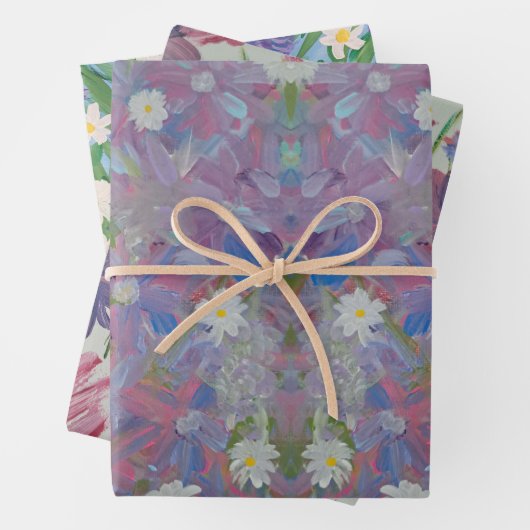 Spring Bloemen Assortiment Verpakking Papier Inpakpapier Vel (In situ)