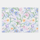 Spring Bloemen Pastel Patronen Blad inpakpapier (Voorkant 2)