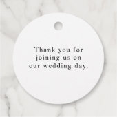 Spring bloemenelegante bruiloft bedankjes labels (Achterkant)