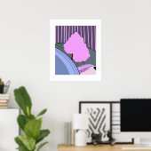 Spring Bloom – Affiche saisonnière minimale par Sk (Bureau à domicile)