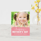 Spring Bloom Moederdag-fotokaart Kaart (Gele Bloem)