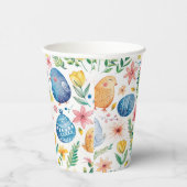 Spring Bloom Pasen 3 Papieren Bekers (Rechts)