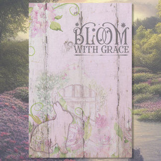 Spring Bloom w/Grace Floral Bunny Tissuepapier