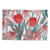 Spring Bloom Waterverf Pattern Kussensloop (Achterkant)