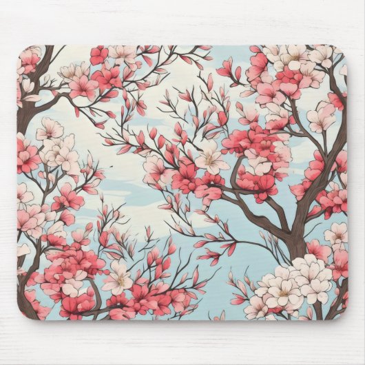 Spring Blooming Trees Bloemen Muismat (Voorkant)