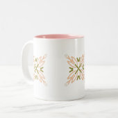 Spring Blooming Tweekleurige Koffiemok (Voorkant links)