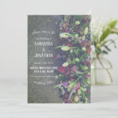 Spring Blooms foto bruiloft uitnodiging (Staand voorkant)