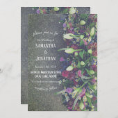 Spring Blooms foto bruiloft uitnodiging (Voorkant / Achterkant)