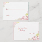 Spring Blooms Wedding Place Card Plaatskaartje (Voorkant / Achterkant)