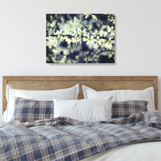 Spring Blosems Wrapped Canvas (Insitu (Slaapkamer))