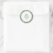Spring Blossom Address Ronde Sticker (Tas)
