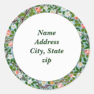 Spring Blossom Address Ronde Sticker