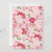 Spring Blossom BINGO Baby shower Game Kaart (Achterkant)