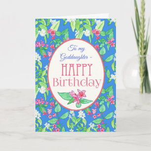 Spring Blossom Birthday Kaart voor goddochter