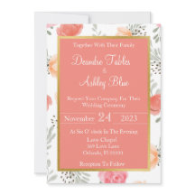 Spring Blossom Bruiloft Uitnodiging