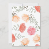 Spring Blossom Bruiloft Uitnodiging (Achterkant)