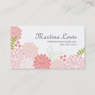 Spring Blossom Calling Card Contactkaartje