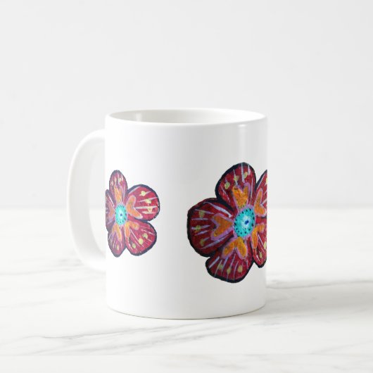 Spring Blossom Drawing 325 ml Classic White Mok (Voorkant links)