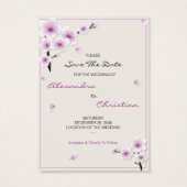 Spring Blossom Enregistrer La Mini-Carte Mariage D (Dos)