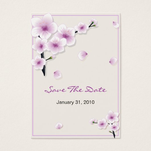 Spring Blossom Enregistrer La Mini-Carte Mariage D (Devant)
