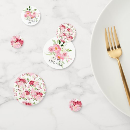 Spring Blossom Floral Baby shower Confetti (Groep)