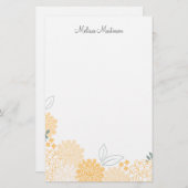 Spring Blossom - gepersonaliseerde schrijfbenodigd Briefpapier (Voorkant / Achterkant)