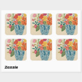 Spring Blossom I Vierkante Sticker (Vel)