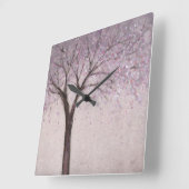 Spring Blossom II Vierkante Klok (Hoek)