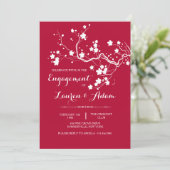 Spring Blossom Invitation Kaart (Staand voorkant)