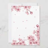 Spring Blossom Invitation Kaart (Achterkant)