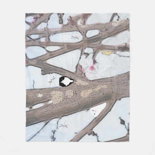 Spring Blossom Medium Fleece Deken (Voorkant)