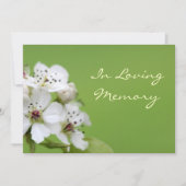 Spring Blossom Memorial Service Kaart (Voorkant)