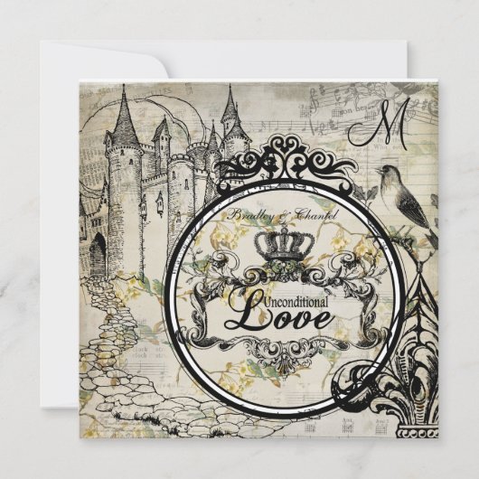 Spring Blossom onvoorwaardelijk Love Wedding Invit Kaart (Voorkant)