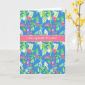 Spring Blossom op Blue Spain Language Get Good Kaart (Gele Bloem)