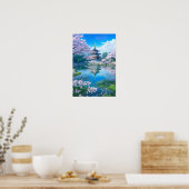 Spring Blossom op de Pagoda Poster (Keuken)