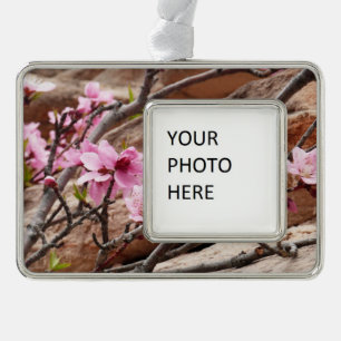Spring Blossom op Zion Rocks Verzilverd Kader Ornament