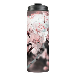 Spring Blossom Ornamental Illustration Pink Thermosbeker