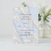 Spring Blossom RSVP Kaartje (Staand voorkant)