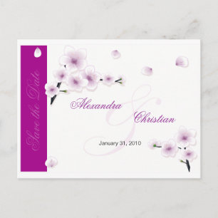 Spring Blossom Save the Date Wedding Aankondiging