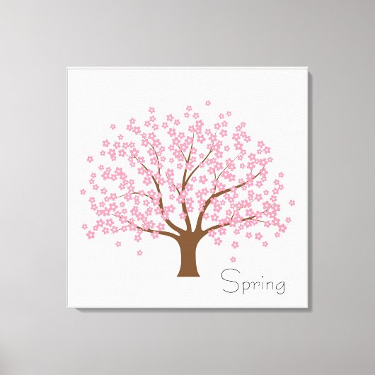 Spring Blossom Tree Canvas Afdruk (Voorkant)