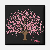 Spring Blossom Tree Magnet Magneet (Voorkant)
