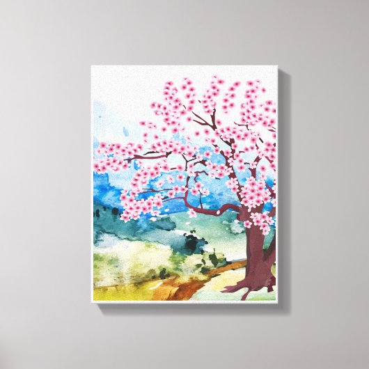 Spring Blossom Wall Art Canvas (Voorkant)