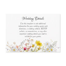 Spring Blossom Wedding Enclosure Cards