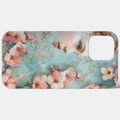 Spring Blossoms Decoupage Bird Lady Portret Case-Mate iPhone Case (Achterkant (horizontaal))