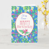 Spring Blossoms Verjaardag Kaart voor neef (Gele Bloem)