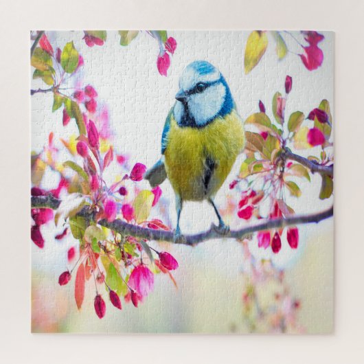 Spring Blue Bird Legpuzzel (Verticaal)