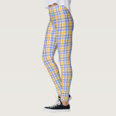 Spring Blue Check Pattern Leggings (Links)